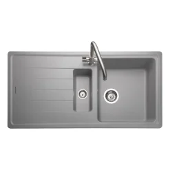 Rangemaster Elements 1.5 Bowl Igneous Granite Composite Kitchen Sink & Waste Kit - 1000 x 500mm