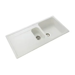 Rangemaster Loa 1.5 Bowl Igneous Granite Kitchen Sink with Reversible Drainer & Waste Kit - 1000 x 500mm