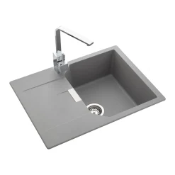 Rangemaster Mayon Ultra Compact 1 Bowl Igneous Granite Kitchen sink & Waste Kit with Reversible Drainer - 690 x 510mm