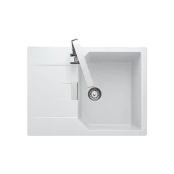 Rangemaster Mayon Ultra Compact 1 Bowl Igneous Granite Kitchen sink & Waste Kit with Reversible Drainer - 690 x 510mm