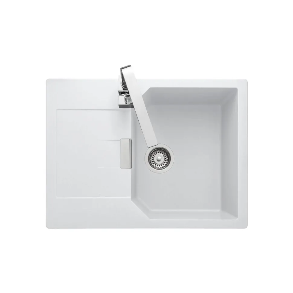 Rangemaster Mayon Ultra Compact 1 Bowl Igneous Granite Kitchen sink & Waste Kit with Reversible Drainer - 690 x 510mm