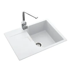 Rangemaster Mayon Ultra Compact 1 Bowl Igneous Granite Kitchen sink & Waste Kit with Reversible Drainer - 690 x 510mm