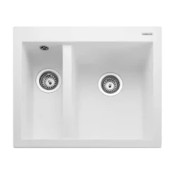 Rangemaster Oridian Inset 1.5 Bowl Igneous Granite Composite Kitchen Sink & Waste Kit - 590 x 500mm