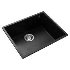 Rangemaster Oridian Undermount 1 Bowl Igneous Granite Composite Kitchen Sink & Waste Kit - 540 x 440mm
