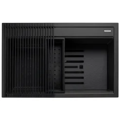 Rangemaster Prato Inset 1 Bowl Igneous Granite Composite Kitchen Sink & Waste Kit - 790 x 510mm