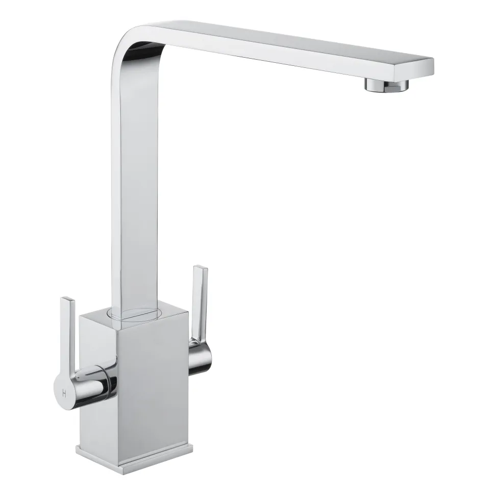 Rangemaster Quadrant Dual Lever Contemporary Monobloc Kitchen Sink Mixer Tap