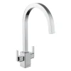Rangemaster Quadrant Twin Lever Monobloc Kitchen Mixer Tap