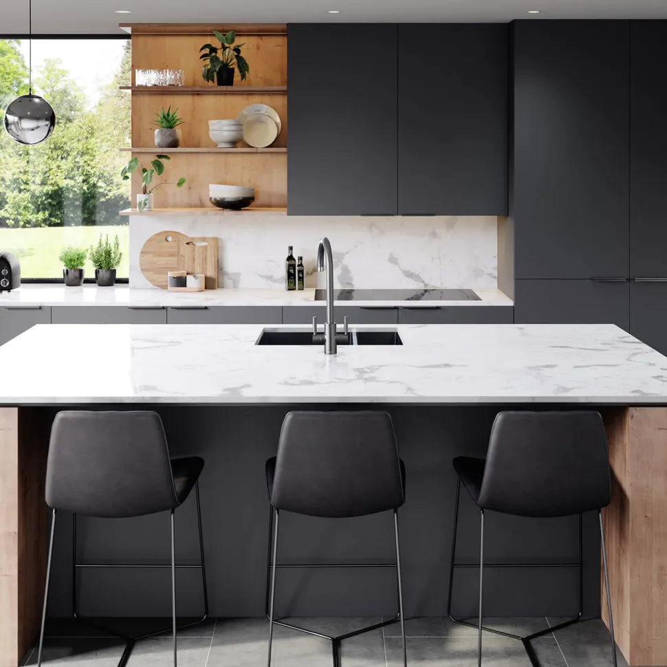 Rangemaster Spectra 1 Bowl Inset or Undermount Stainless Steel Kitchen Sink & Waste - 540 x 440mm