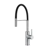 Reginox Aurora Single Lever Chrome & Black Pull Out Mono Kitchen Mixer Tap
