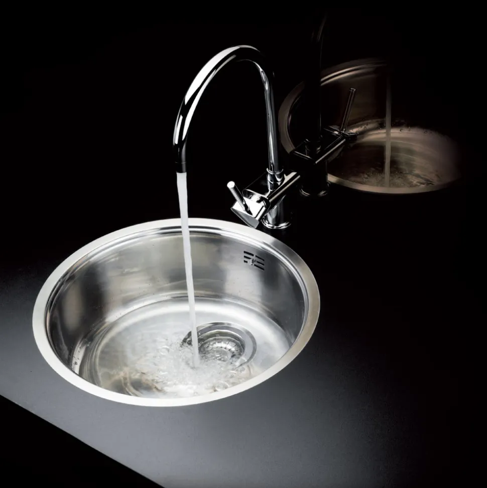 Reginox Comfort Round Bowl Stainless Steel Kitchen Sink & Waste - 440 x 440mm