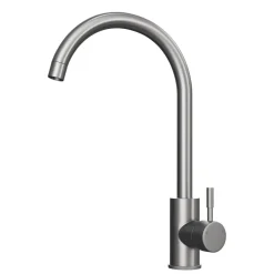 Reginox Ego 1.5 Bowl Black Spek Composite Kitchen Sink & Vellamo Revolve Monobloc Mixer Tap