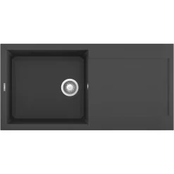Reginox Elleci Easy 10 Large Single Bowl Granite Composite Inset Kitchen Sink & Waste - 1000 x 500mm