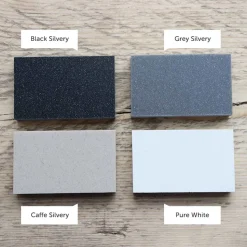 Reginox Harlem 1 Bowl Grey Silvery Granite Composite Sink & Waste Kit and Vellamo Hanbury Pull Out Mono Kitchen Mixer
