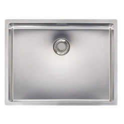 Reginox New Jersey Accessible Shallow Single Bowl Stainless Steel Inset / Undermount Kitchen Sink & Waste Kit - 540 x 410mm