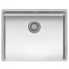 Reginox New York 1 Bowl Large Undermount or Inset Stainless Steel Kitchen Sink & Integrated Waste - 540 x 440mm