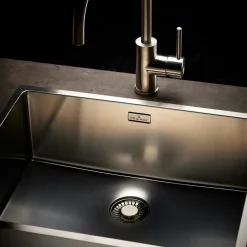 Reginox New York 1 Bowl Undermount or Inset Stainless Steel Kitchen Sink & Integrated Waste - 440 x 440mm