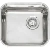 Reginox Single Bowl Stainless Steel Undermount or Inset Kitchen Sink & Waste - 445 x 393mm
