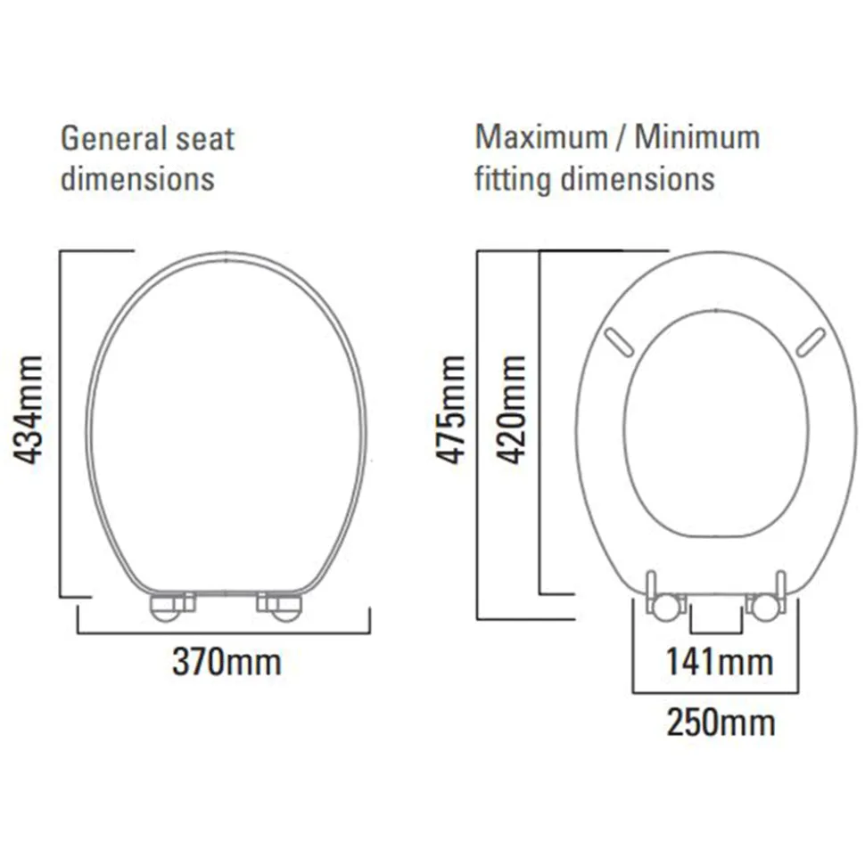 Roper Rhodes Traditional Top Fix Toilet Seat