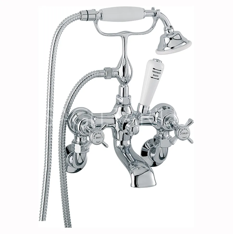 Sagittarius Churchman Deluxe Wall Mounted Bath Shower Mixer & No1 Kit