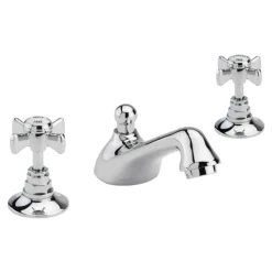 Sagittarius Churchman 3 Hole Basin Mixer with Pop-Up Waste