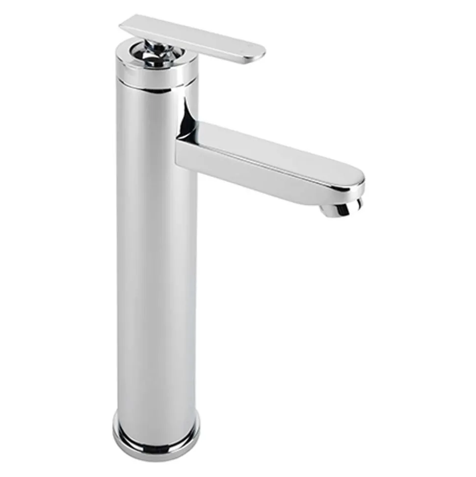 Sagittarius Eclipse Tall Basin Mixer Tap with Sprung Waste