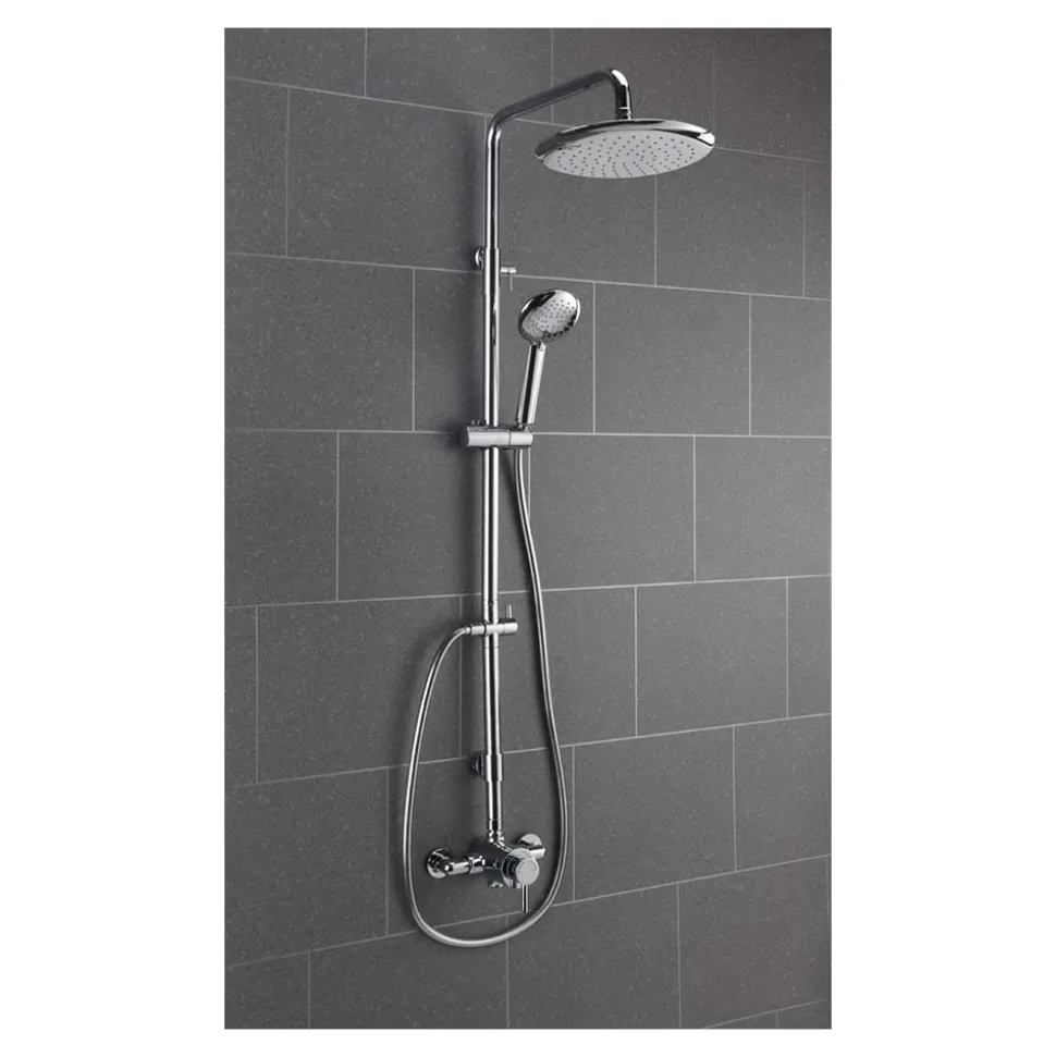 Sagittarius Ergo Lever Fully Adjustable Thermostatic Valve And Rigid Riser Kit