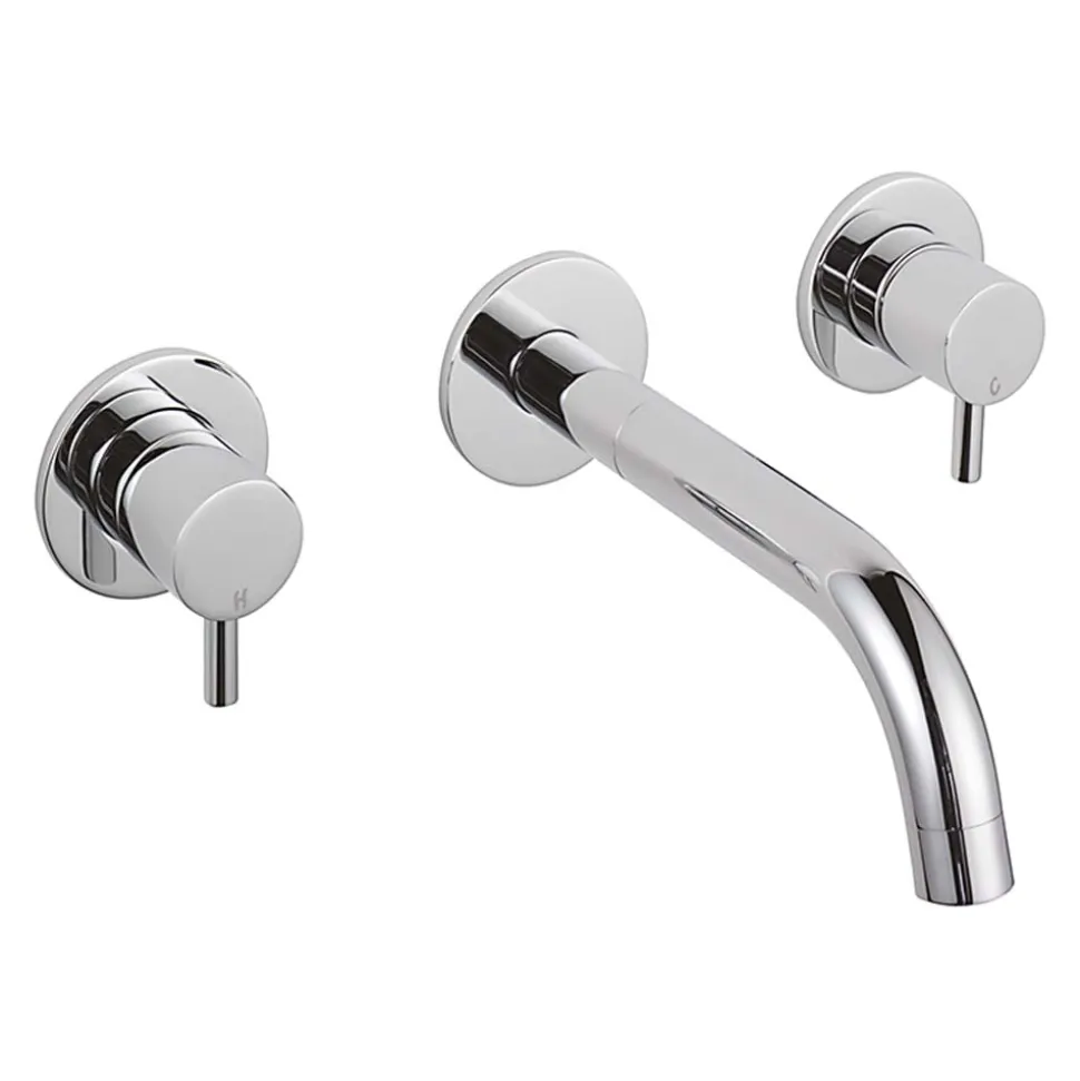Sagittarius Ergo Wall Mounted 3 Hole Basin Mixer