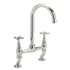Sagittarius Kensington Bridge Mixer Tap - White