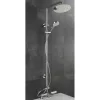 Sagittarius Logic Deck Mounted Thermostatic Bath Filler with Rigid Riser Shower Kit