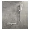 Sagittarius Luvio Cube Exposed Thermostatic Shower Valve and Slide Rail Kit