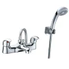 Sagittarius Prestige Twin Lever Bath Shower Mixer with Hose Handset and Wall Bracket