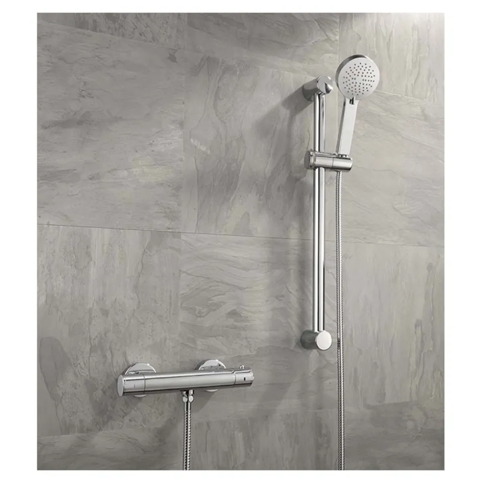Sagittarius Sirio Exposed Thermostatic Shower Valve and Slide Rail Kit