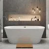Sebastian Acrylic White Freestanding Bath - 1500 x 700mm