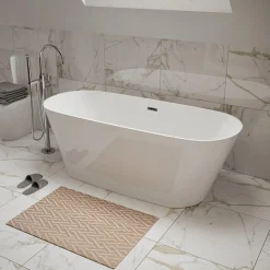 Sebastian Acrylic White Freestanding Bath - 1500 x 700mm