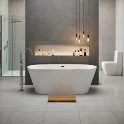 Sebastian Acrylic White Freestanding Bath - 1500 x 700mm