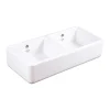 Shaws Contemporary Double Bowl Belfast Kitchen Sink - 795mm x 465mm
