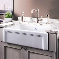 Shaws Original Entwistle Ceramic Single Bowl Butler Kitchen Sink - 760mm x 460mm