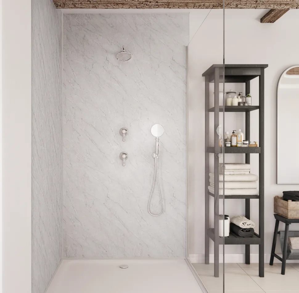Showerwall Apollo Marble Laminate Bathroom Wall Panel