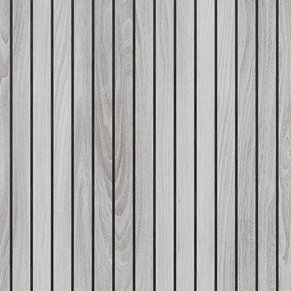 Showerwall Arcade Matt Grey Oak Laminate Ply Wood Proclick Bathroom Wall Panel - 2400 x 600mm