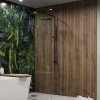 Showerwall Arcade Matt Walnut Laminate Ply Wood Proclick Bathroom Wall Panel - 2400 x 600mm