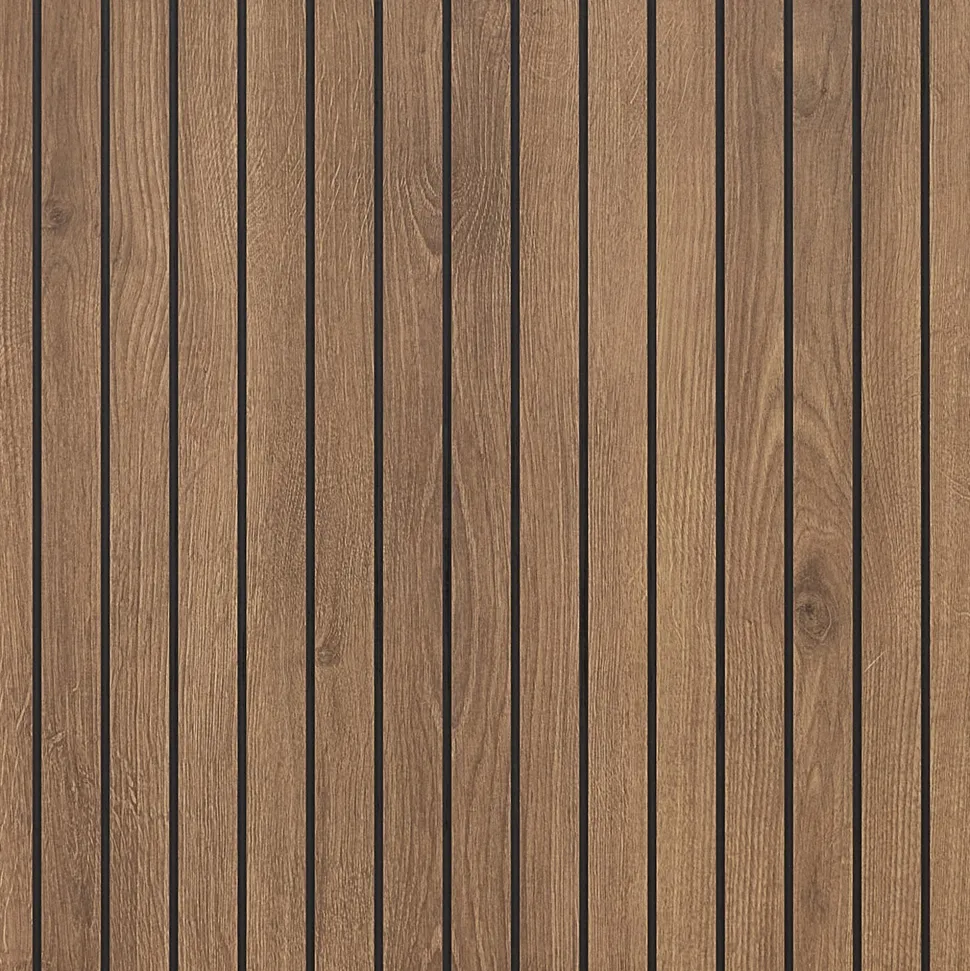 Showerwall Arcade Matt Walnut Laminate Ply Wood Proclick Bathroom Wall Panel - 2400 x 600mm