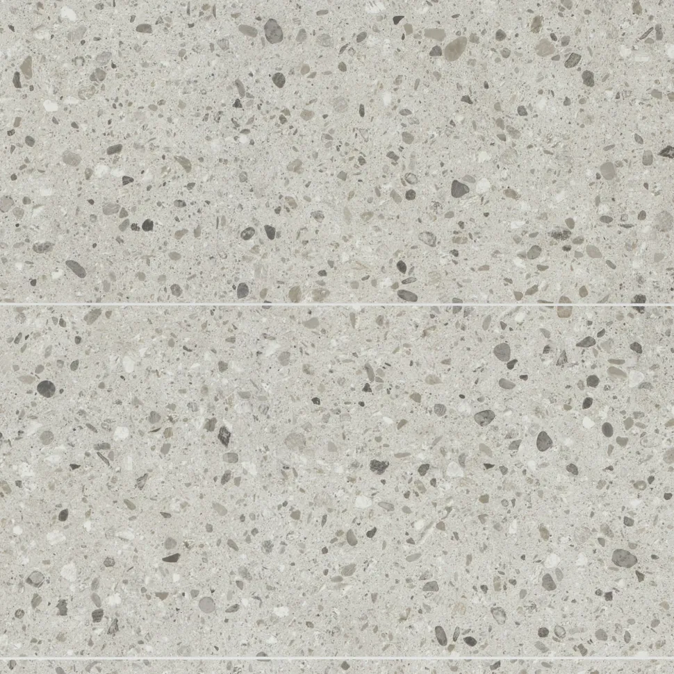 Showerwall Brushed Cloud Terazzo Laminate Tile - 2400 x 600mm