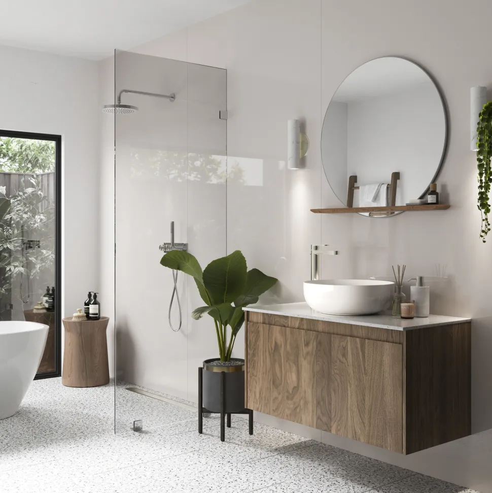 Showerwall Latte Acrylic Pack Bathroom Wall Panel