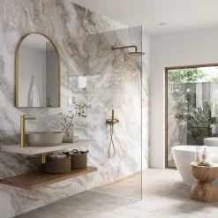 Showerwall Onyx Smoke Acrylic Bathroom Wall Panel