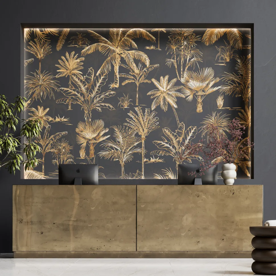Showerwall Tropical Palm Acrylic Pack Bathroom Wall Panel