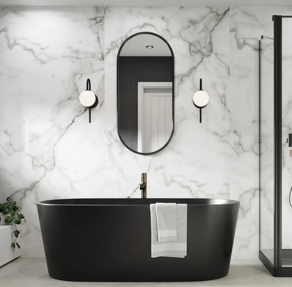 Showerwall Veneto Marble Laminate Bathroom Wall Panel