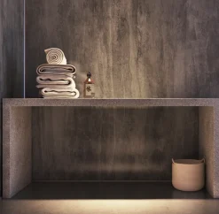 Showerwall Washed Charcoal Laminate Bathroom Wall Panel