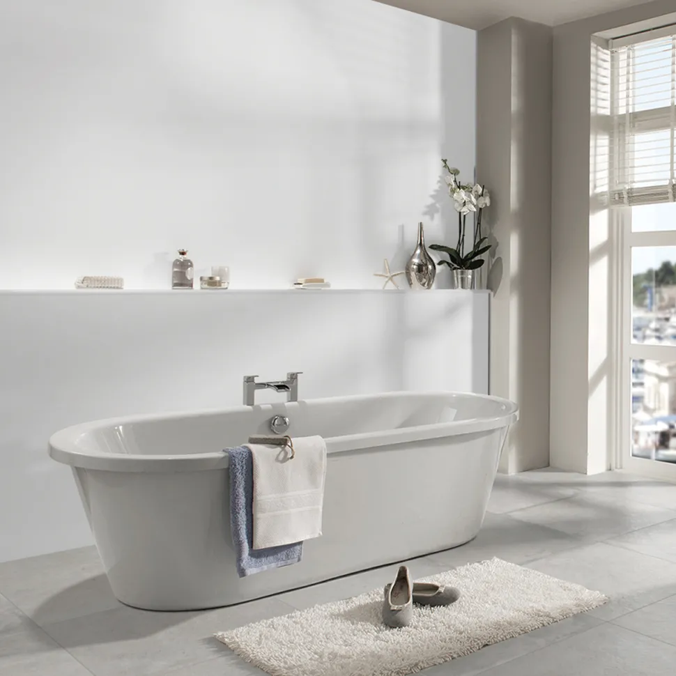 Showerwall White Gloss Laminate Bathroom Wall Panel