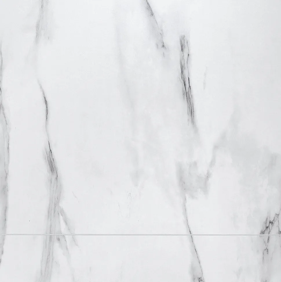 Showerwall White Marble Laminate Tile - 2400 x 600mm