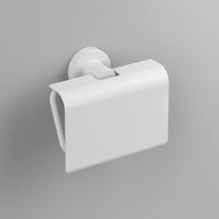 Sonia Tecno Project White Toilet Roll Holder with Flap - White